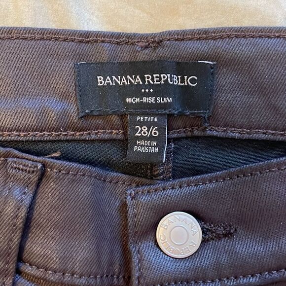 Banana Republic Factory High Rise Slim Coated Jeans - Picture 5 of 9